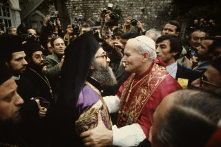 Turquie, Jean Paul II et Dimitrios 1er, patriarche de Constantinople