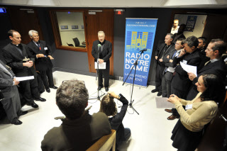 Bénédiction des nouveaux locaux de Radio Notre Dame