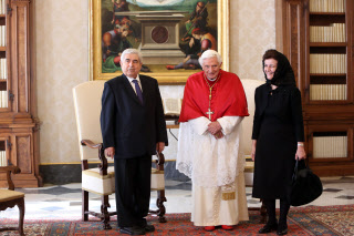 Visite du président Chypriote Demetris CHRSTOFIAS au Vatican