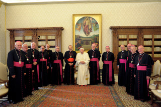26 novembre 2012 : visite des évêques français au Vatican