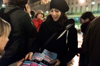 Manif Pour Tous : distribution de tracts