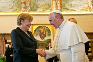 François reçoit Angela MERKEL