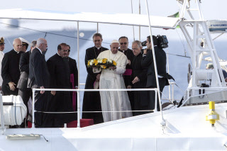 Lampedusa, premier voyage de François