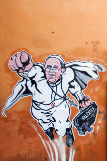 Reproduction du pape François