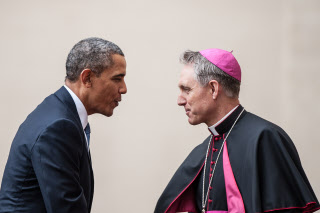 Barack OBAMA et Georg GANSWEIN
