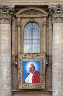 Portrait géant du pape Jean XXIII