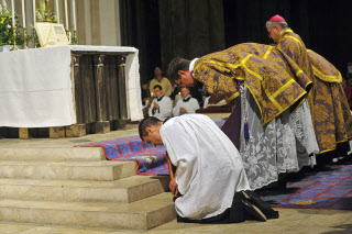 Messe pontificale tridentine d'ordination