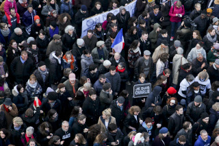 Rassemblement républicain suite aux attentats terroristes