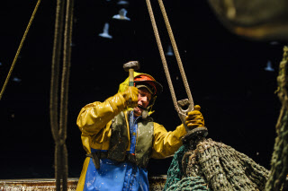 Pêche dans la Manche sur un chalutier