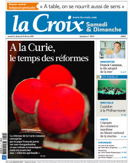 La Croix - "UNE" - 14 & 15 février