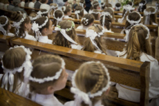 Première communion de Nell et Wiktoria