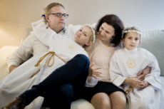 Première communion de Nell et Wiktoria