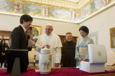 Le pape François reçoit le prince FUMIHIKO AKISHINO du japon