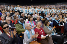 Protestants en fête à Strasbourg, France.