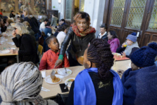 1ère journée mondiale des pauvres, paroisse St Jean Baptiste de Belleville à Paris