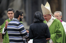 1ère Journée mondiale des pauvres instituée par le pape François, messe au Vatican.