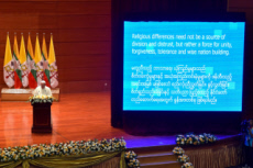 Voyage apostolique du pape François en Birmanie. Discours du pape à l’International Convention Centre