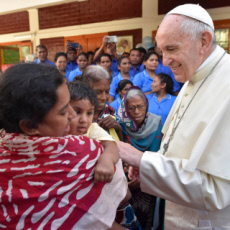Voyage apostolique du pape François en Bangladesh. Visite à la Maison Mère-Teresa à Dacca