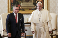 Le pape François reçoit le roi ABDALLAH II de Jordanie au Vatican.