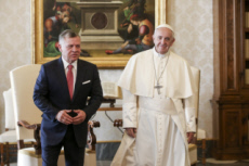 Le pape François reçoit le roi ABDALLAH II de Jordanie au Vatican.