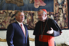Le Card. Pietro PAROLIN et le roi ABDALLAH II de Jordanie.