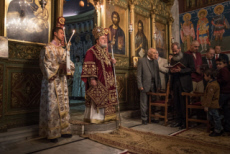 Noël orthodoxe dans l'église Saint-Porphyre à Gaza.