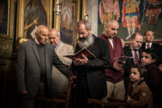 Noël orthodoxe dans l'église Saint-Porphyre à Gaza.