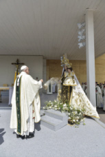 Voyage apostolique du pape François au Chili. Messe au parque O'Higgins, Santiago.