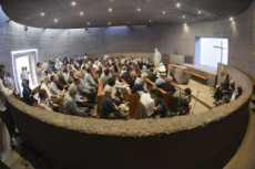 Voyage apostolique du pape François au Chili. Le pape rencontre des jésuites chiliens.