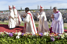 Voyage apostolique du pape François au Chili. Messe célébrée par le pape à Maquehue.