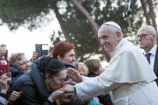 Le pape François et communauté gréco-catholique ukrainienne de Rome.