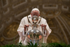 29/03/18 : Messe chrismale en la basilique St Pierre au Vatican.