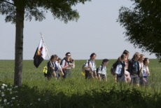 Meaux, pèlerinage inter-scout pour la paix.