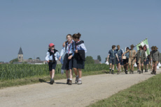 Meaux, pèlerinage inter-scout pour la paix.