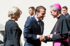 Arrivée du président Emmanuel MACRON au Vatican