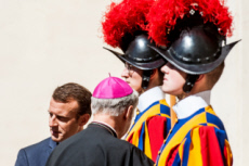 Arrivée du président Emmanuel MACRON au Vatican