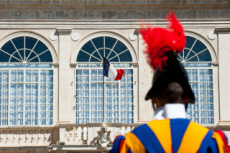 Arrivée du président Emmanuel MACRON au Vatican