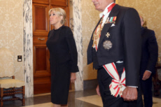 Arrivée de Brigitte MACRON au Vatican