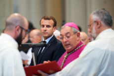 Le président Emmanuel MACRON à la Basilique Saint Jean de Latran à Rome