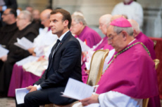 Le président Emmanuel MACRON à la Basilique Saint Jean de Latran à Rome
