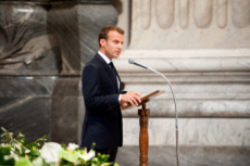 Le président Emmanuel MACRON à la Basilique Saint Jean de Latran à Rome