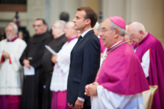 Le président Emmanuel MACRON à la Basilique Saint Jean de Latran à Rome