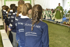 Messe d’envoi en mission des Volontaires MEP, Paris, France.
