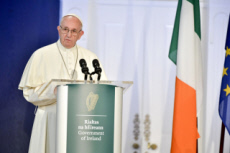 Voyage apostolique du pape François en Irlande.
