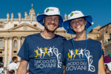 Rassemblement de jeunes italiens à Rome.