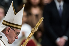 Le pape François lors de la messe de l’Epiphanie.