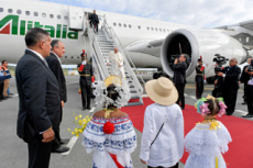 JMJ 2019 au Panama. Arrivée du pape François au Panama.