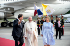 JMJ 2019 au Panama. Arrivée du pape François au Panama.