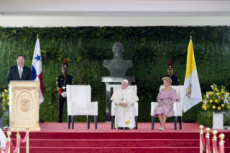 JMJ 2019 au Panama. Le pape François et Juan Carlos VARELA.