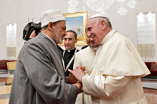 Le pape François à Abu Dhabi, Emirats arabes unis.